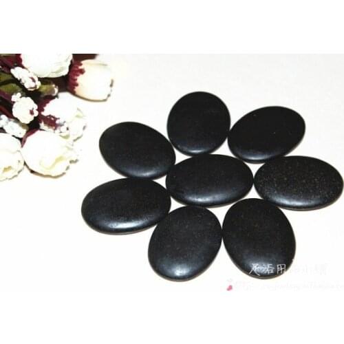 Free shipping hot sale stone 10pcs 3*4cm Size New mini massage stone set skin relief massager spa hot rock stone