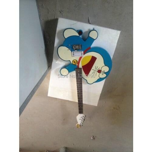 Free shipping new special shape single wave electric guitar in blue made in China 1956-1