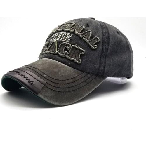 Spring summer hot retro washed baseball cap suitable for hat Snapback hat men woman leisure etiquette letter black cap
