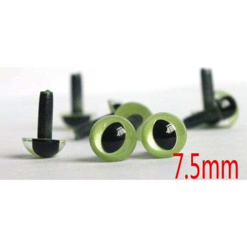 Green Color Safety Eyes Plastic Eyes OLIVE CAT / FISH amiguumi animal--7.5mm