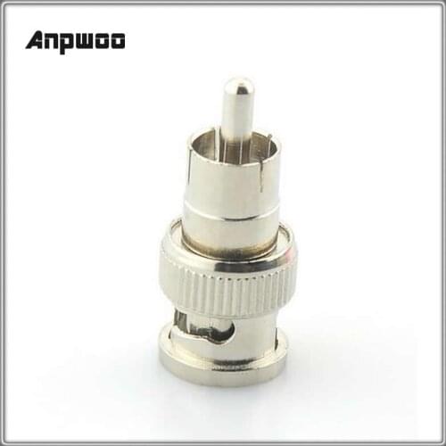 BNC male Plug To RCA male Jack Adapter Connector Coaxial CCTV Durable CCTV Camera Accessories BNC RCA Anpwoo BNC06 JR B9