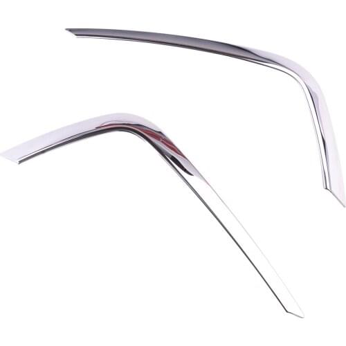 Beler 1 Pair Car Front Fog Light Lamp Strip Trim Cover Fit For Nissan Sentra 2016 2017 2018 2019 Silver