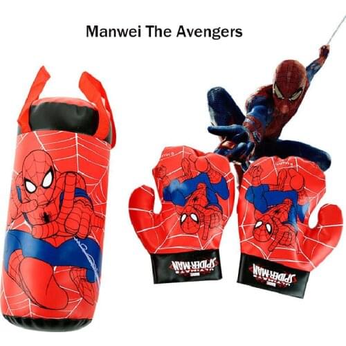 Disney Anime Spiderman Action Figures Toy Sports Gloves Sandbag Suit Kids Gifts Outdoor Sports Toys For Decompression Toys Suit