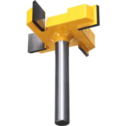 1Pcs Carbide T-Slot CNC Router Bit Milling Cutter 4 Flutes 8mm Shank Spoilboard Router Bit For Woodworking