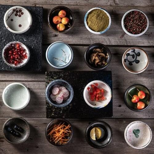 Ceramic Seasoning dish Japanese snack dish soy sushi sauce dish gravy Sauce Vinegar Jam Dishes Kitchen Small Plate dinner tray