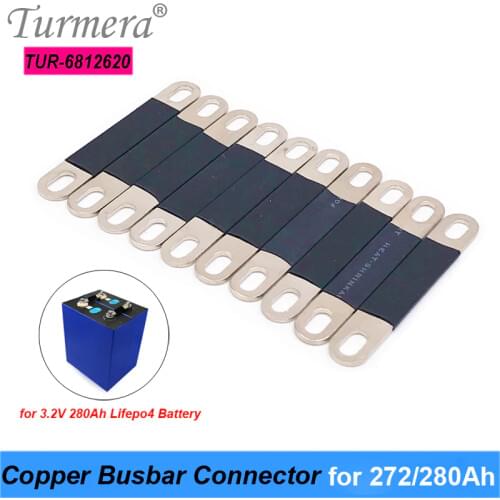 Turmera Copper BusBars Connector for 3.2V 280Ah 320Ah Lifepo4 Battery Assemble for 36V E-Bike and Uninterrupted Power Supply 12V