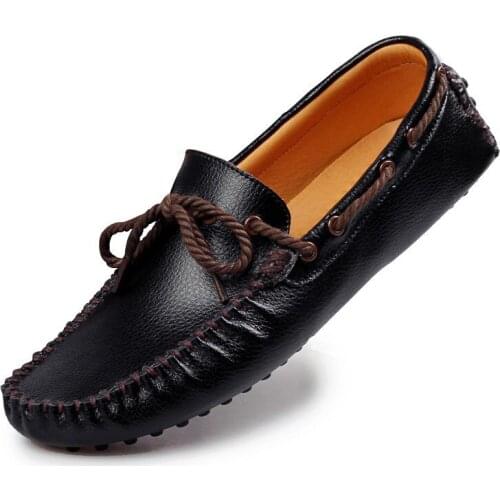 Men Shoes New Mens Flat Shoes Lightweight Breathable Shallow Mouth Casual Shoes Loafers Fashion Mens Pea Driving Shoes Men