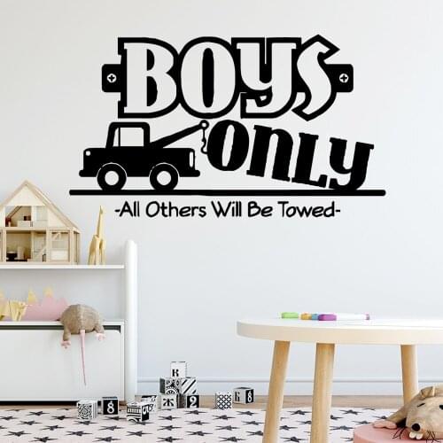 Wall Decal Boy Only Wall Sticker Removable Wall Stickers Diy Wallpaper Nursery Room Decor For Kids Rooms Diy Home Decoration