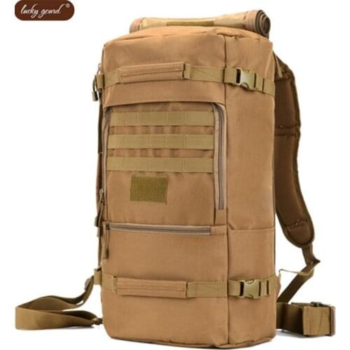 New 1000 d nylon Oxford cloth backpack Male female 17 inch laptop bag bag 60l military travel camouflage bag Free shipping
