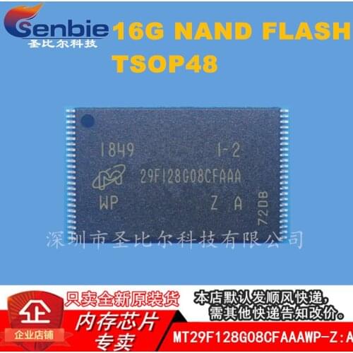 New10piece MT29F128G08CFAAAWP-Z:A 128bit 16GB TSOP48 Memory IC