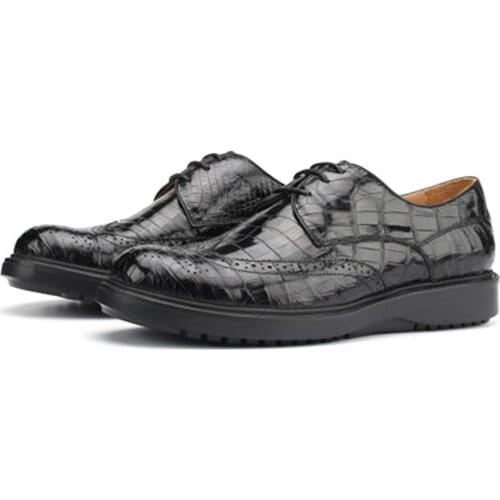 Dae new 2021 crocodile Men shoes crocodile Leather shoes male business Casual shoes manual men formal shoes men dress shoes