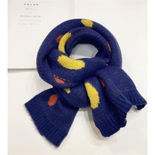 New 2021 Autumn Winter Girls Wool Knitted Scarf Kids Girls Scarf Warm Baby Shawl Toddler Neck Wear Children Scarf