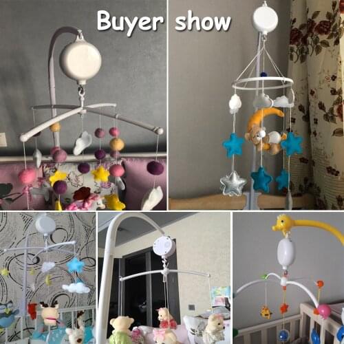 35 Songs Rotary Baby Mobile Crib Bed Bell Toy Battery-operated Music Box Newborn Bell Crib Electric Baby Toy 0-12 Months