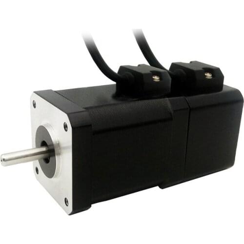 2phase Nema17 stepper motor with permanent magnet brake 42HSB60A41505 motor torque 0.8N.m(114oz-in) 1.5A 4wires