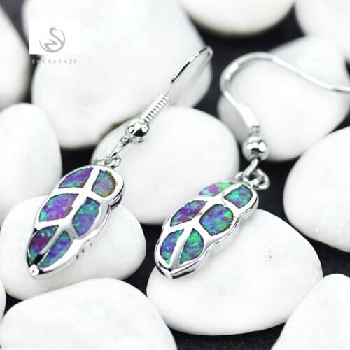 SHUNXUNZE Engagement Wedding earrings Jewelry & Accessories for women Christmas gifts alliance Pink opal Rhodium Plated R4091
