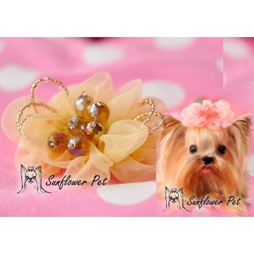 Dogs hair flower PET Okshamalzi accessories flower headdress heddress flower children clip hairpin