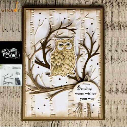 Owl sending a blessing Metal cutting dies and stamps For Scrapbooking Embossing Decorative Crafts DIY Paper Cards New 2019