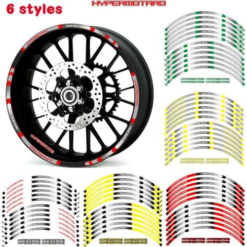Motorcycle Reflective Wheel Rim Stripe Decal Sticker For Ducati HYPERMOTARD 1100/S/EVOSP 796 821/821SP HYPERSTRADA 939SP/STRADA
