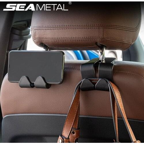 2/4pcs Car Seat Back Hook Seat Headrest Hanger Holder for Bag Purse Cloth Phone Fastener Auto Interior Accessories Car Products