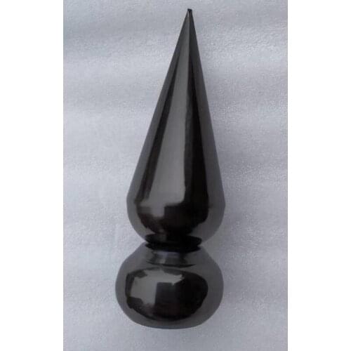 Freeshipping DIA 40mm H 100mm Decoration Black SUS Fence Parts Hardware Accessories for Round Pipe of Fence and Door