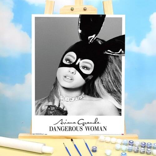 Ariana Grande Painting By Numbers Complete Kit Oil Paints 40*50 Canvas Pictures New Design Crafts For Adults Handicraft Art