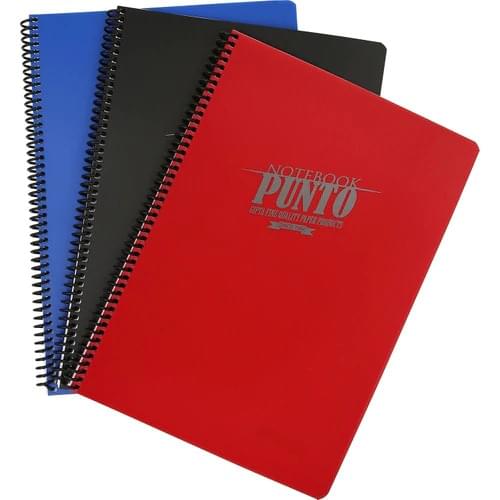 Notebook Organizer Punto Spiraled A4 80 Leaf Cover Notebook Set Plaid 3 Pcs gift Stationery Supplies Notepad School Set