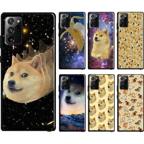 Space Doge Shiba Inu Case For Samsung Galaxy S10 Plus S8 S9 S20 FE Note10 Plus Note9 Note20 S21 Ultra Cover Bag