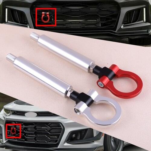 CITALL Car Screw on Type Track Racing CNC Trailer Traction Hook Tow Ring fit for Chevrolet Camaro 6th 2016 2017 2018 2019