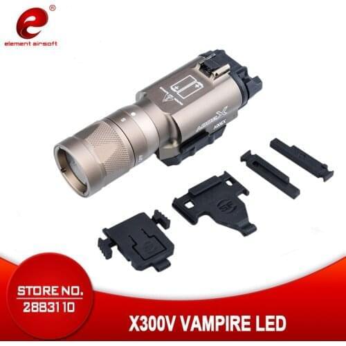 Element Airsoft GunTactical Light Surefir X300 Lantern 220 LM Hunting Lamp Surefir X300V Strobe Weapon Light EX381
