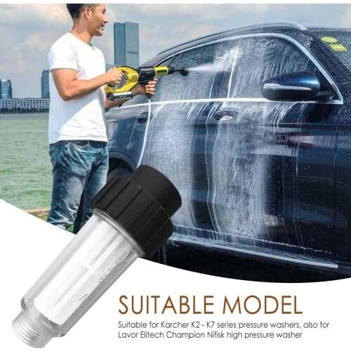 High Pressure Washer Water Filter For Karcher K2 K3 K4 K5 K6 K7 G 3/4 Water Filters With 2 Filter Cores For Lavor For Nilfisk