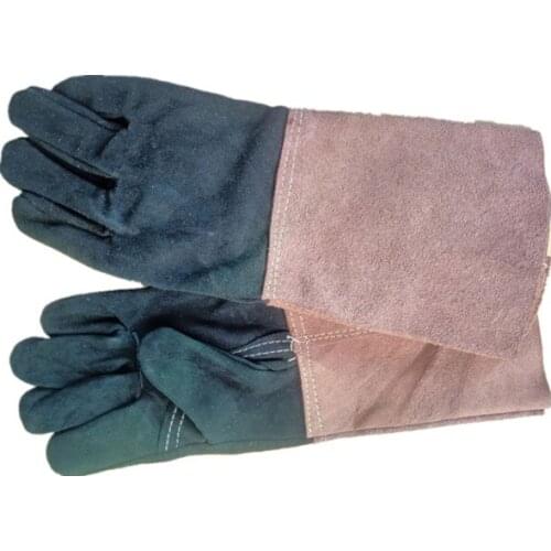 14inch Welder Leather Glove Welding Durable Insulation Thicken Long Wear-resistant Anti-scalding Protective Gloves