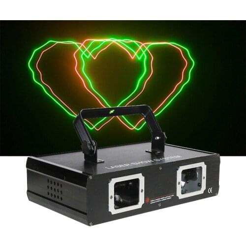 DJ Disco Party Lights DMX Voice Control laser Projector Stage lighting Red Green Effect Lamp For Bar Nightclub Music Event Show