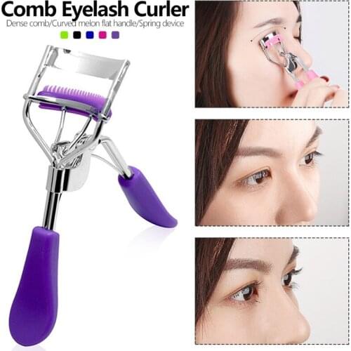 Lady Eyelash Curler Beauty Makeup Lash Cosmetic Eyelash Brush Comb Mascara Curl Beauty Makeup Tools