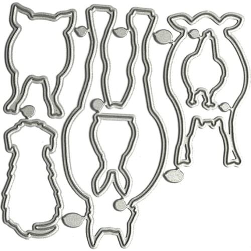 Animals Metal Cutting Dies Stencil Scrapbooking DIY Album Stamp Paper Card Mold Embossing Decoration Craft H55A