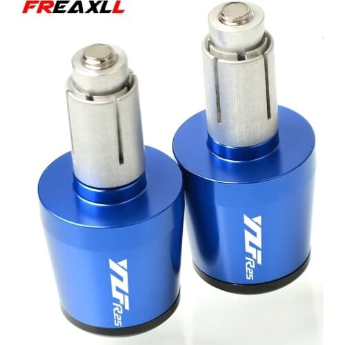 Motorcycle Accessories 7/8" 22MM Handlebar Hand Grips Handle Bar End Cap For Yamaha YZF-R25 YZF R25 2013 2014 2015 2016 2017