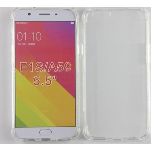 Soft TPU Airbag Anti-shock Case For OPPO A59 A59m A59t F1s A1601 5.5 In Back Clear Cover Phone Protective Cases Protection