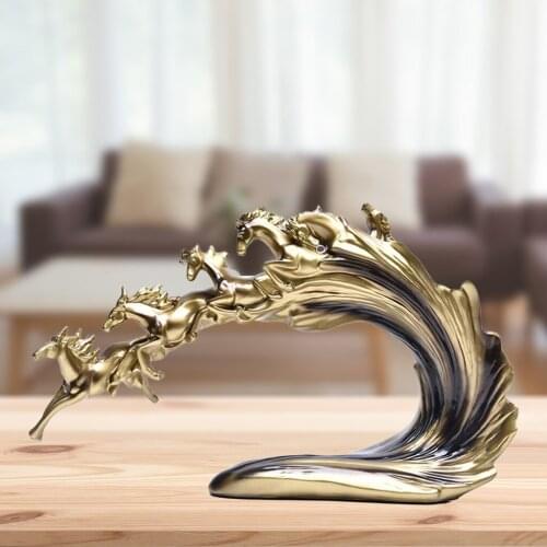 Horses Ornaments Desktop Figurines Shopwindow Study Room Statue Shelf Crafts