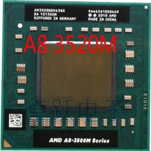 AMD Laptop CPU A8 3520M A8-3520m AM3520DDX43GX A8-Series Socket FS1 CPU 4M Cache/1.6GHz/Quad-Core free shipping