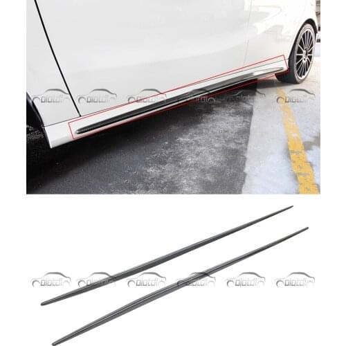OLOTDI Car Styling Carbon Fiber Side Skirts Bumper Lip for Mercedes W176 A Class CLA Class W117 2013-2017 A45 CLA45