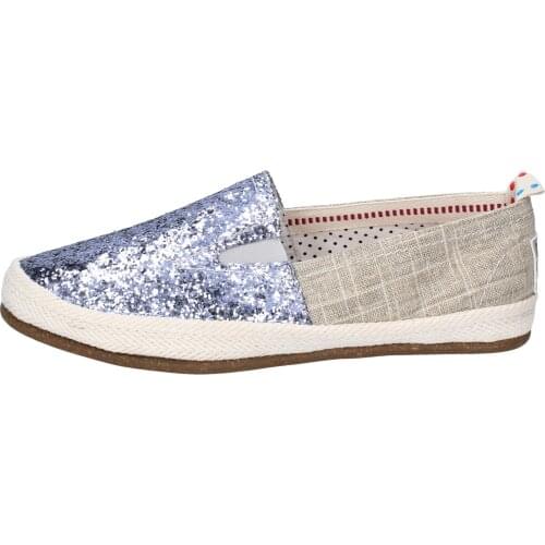 Or-JOO Slip on woman canvas Silver