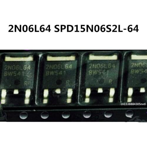 Original 10PCS/ 2N06L64 SPD15N06S2L-64 TO-252 55V 19A
