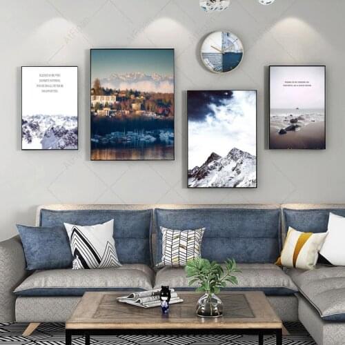 Decoration Wall Art Spray Poster and Print Canvas Painting Decorative Picture for Living Room Home Decor Unframed