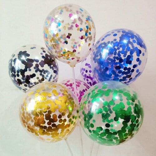 20Pcs Metallic Balloons Heart Star Gold Confetti Birthday Party Decoration Kids Adult Air Balls Globos Wedding Decor