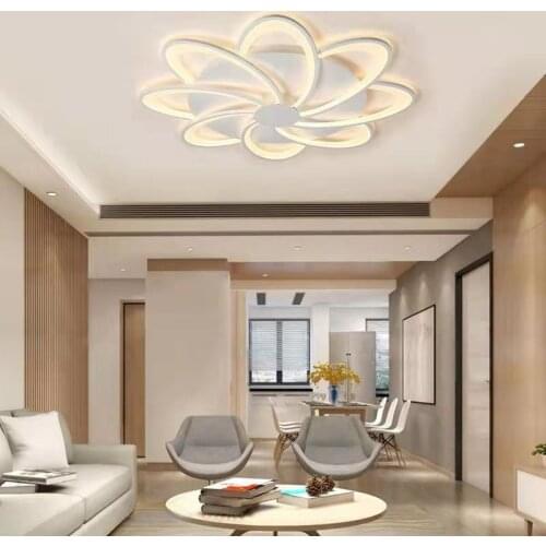 Living Room Lamps Atmosphere Household LED Ceiling Mount Lamp Post-Modern Simple Art Creative Personality Bedroom Warm Lamps