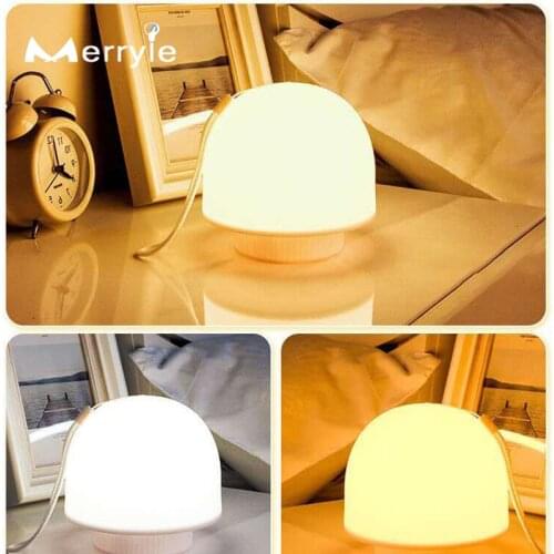 Remote Control LED Baby Night Lights Home Decor Table Night Lamp USB Recharge Mushroom 3 Colors Desk Lamp for Bedside Bedroom