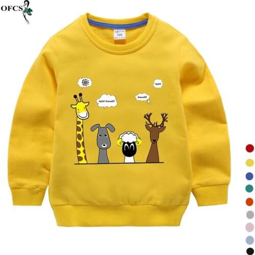 Toddler Boys Girls Sweatshirts Autumn Fashion Outerwear Coat Sweater Baby Fall Outfit Tracksuit Kids T Shirt Cheap Sales Clothes