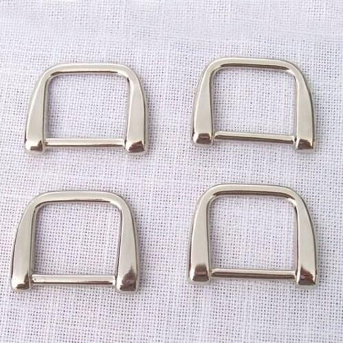 Solid Diecast Nickel D Rings for 1 Inch strap 25mm inner width Metal D ring 100pcs/lot