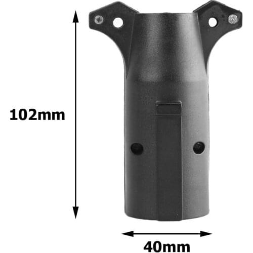 Waterproof Adapter 7 Way RV Blade to 6 Way Good Electrical Conductivity Durable Round Trailer Wiring Plug Connector