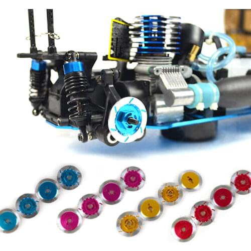 5Sets RC Aluminum The Brake Disc Wheel Box With 12mm Hex Nut For RC 1/10 Scale Models RC Car Upgrade Parts HSP Sakura 94123