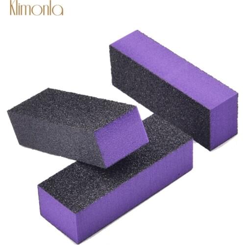 25pcs/lot Purple Black Nail File Sanding Sponge Buffer Block UV Gel Nail Polishing Files DIY Manicure Pedicure Tools Accessaries